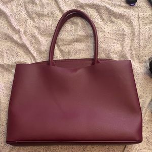 Burgundy Tote Bag